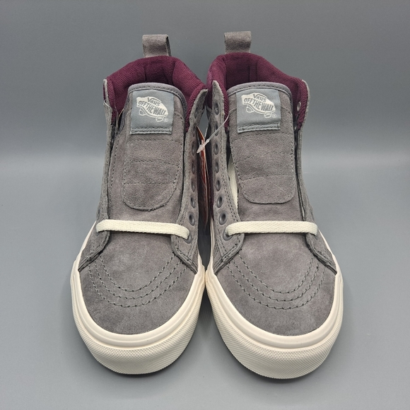 New Vans Sk8-Hi Top MTE Frost Gray Prune Purple Red Women's Size 5 and 5.5 - Picture 7 of 13